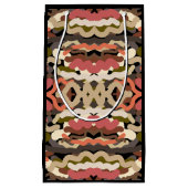 南西部の波状ウィグリーなアーストーン抽象芸術 スモールペーパーバッグ (正面)