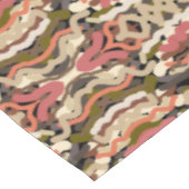 南西部の波状ウィグリーなアーストーン抽象芸術 テーブルクロス (アングル)