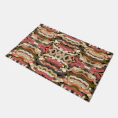 南西部の波状ウィグリーなアーストーン抽象芸術 ドアマット (アングル)