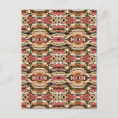 南西部の波状ウィグリーなアーストーン抽象芸術 ポストカード (正面)