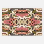 南西部の波状ウィグリーなアーストーン抽象芸術 ラッピングペーパーシート (正面2)