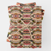 南西部の波状ウィグリーなアーストーン抽象芸術 ラッピングペーパーシート (インサイチュ)