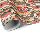 南西部の波状ウィグリーなアーストーン抽象芸術 ラッピングペーパー (ロールコーナー)