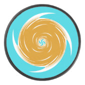 南西部の渦巻パターン アイスホッケーパック (正面)