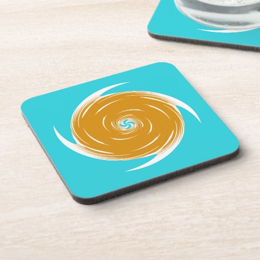 南西部の渦巻パターン コースター (左側)