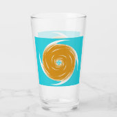 南西部の渦巻パターン タンブラーグラス (裏面)