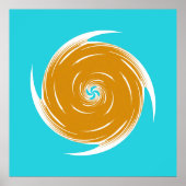 南西部の渦巻パターン ポスター (正面)