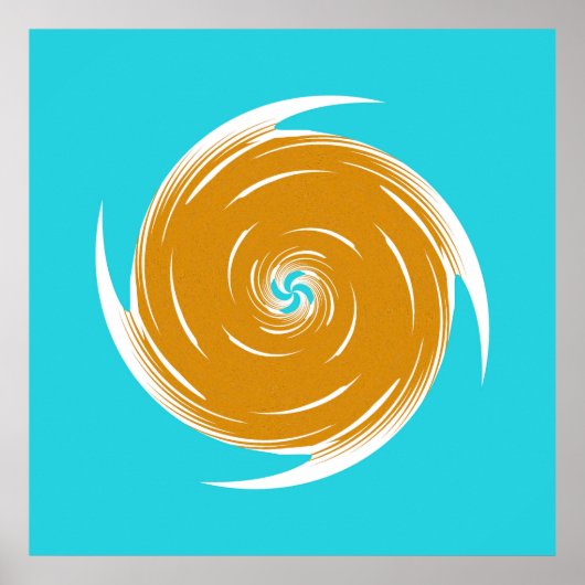 南西部の渦巻パターン ポスター (正面)