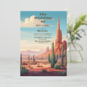 南西部の砂漠とサボテン結婚ズ 招待状 (スタンド正面)