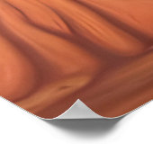 南西部の砂漠とメサのミニマリストアート ポスター (角)