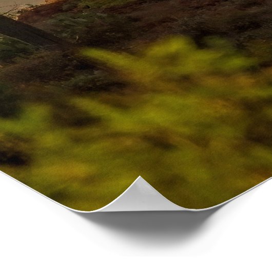 南西部の砂漠の山のウィーバーズニードルアリゾナ ポスター (角)