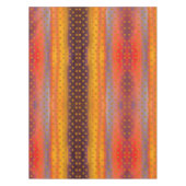 南西部の砂漠の星とストライプの抽象芸術アート テーブルクロス (正面)