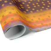 南西部の砂漠の星とストライプの抽象芸術アート ラッピングペーパー (ロールコーナー)