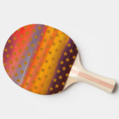南西部の砂漠の星とストライプの抽象芸術アート 卓球ラケット (横)