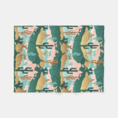 南西部の砂漠の風景 フリースブランケット (正面(横))