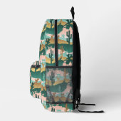 南西部の砂漠の風景 プリントバックパック (右)