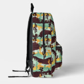 南西部の砂漠の風景 プリントバックパック (左)