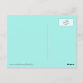 南西部の砂漠山岳地帯ミニマリストアート ポストカード (裏面)