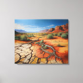 南西部の砂漠延伸キャンバス印刷 キャンバスプリント (正面)