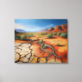 南西部の砂漠延伸キャンバス印刷 キャンバスプリント