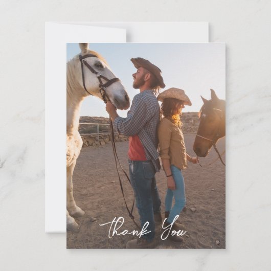 南西部の結婚牧場の写感謝してい真 出欠カード (裏面)