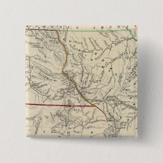 南西部の統一された州 缶バッジ (正面)