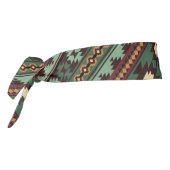 南西部の部族のグリーンブラウン タイヘッドバンド (回転270)