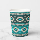 南西部の部族のパターン。 紙コップ (裏面)