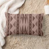 南西部の部族アステカ模様 ランバークッション (ブランケット)