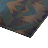 南西部の部族デザインガラス切断板 カッティングボード (角)