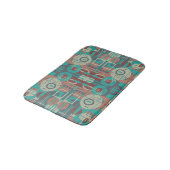 南西部の部族幾何学模様抽象芸術アート バスマット (アングル)