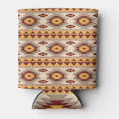 南西部の部族模様 缶クーラー (正面)