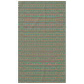 南西部の銅ティール(緑がかった色)幾何学模様(大) テーブルクロス (正面)