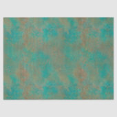 南西部の銅ティール（緑がかった色）抽象芸術パターン 薄葉紙 (正面)