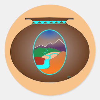 南西部の陶器 ラウンドシール