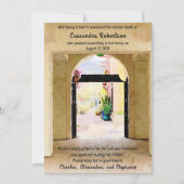 南西部をテーマにした死亡告知 招待状 (正面)