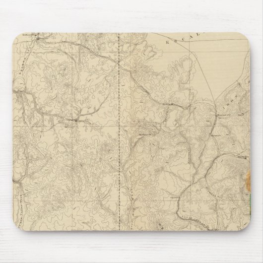 南西部を示す地質図 マウスパッド (正面)