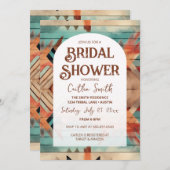 南西部アステカ ブライダルシャワー 招待状 (正面/裏面)