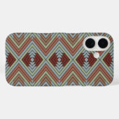 南西部アメリカ先住民スタイルの柄アート Case-Mate iPhoneケース (裏面 (横))