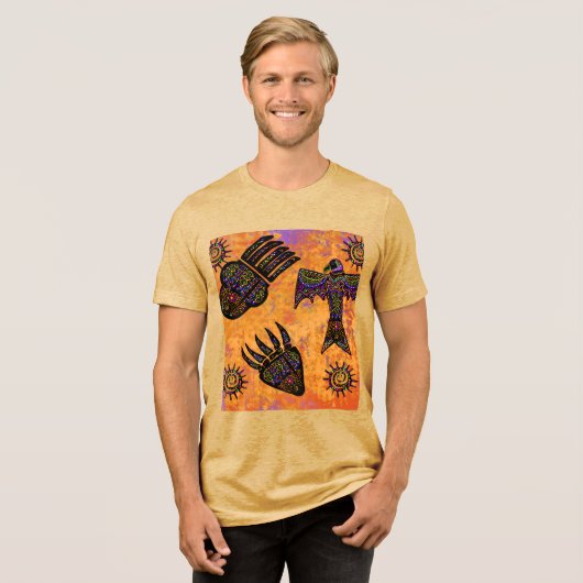 南西部アート トライブレンドＴシャツ (正面全面)