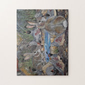 南西部ウズラうさぎバードフィーダー自然 ジグソーパズル (縦)