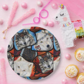 南西部オオカミのアート ペーパープレート (パーティー)