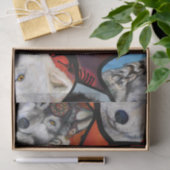 南西部オオカミのアート 薄葉紙 (ギフト)