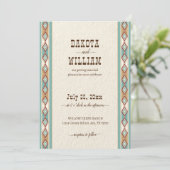 南西部カウガールウェディング 招待状 (スタンド正面)