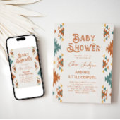 南西部カウガールベイビーシャワー招待状 招待状