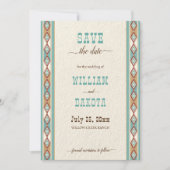 南西部カウガール セーブ・ザ・デート 招待状 (正面)