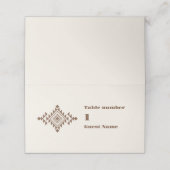 南西部カントリーランチウェスタン結婚ズ プレイスカード (外部開封)