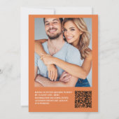 南西部カントリー牧場ウェスタンウェディングQRコード 招待状 (裏面)