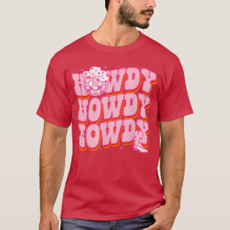 南西部ガールカントリー・ロデオ・ピンクカウ Tシャツ