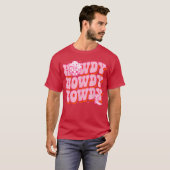 南西部ガールカントリー・ロデオ・ピンクカウ Tシャツ (正面フル)